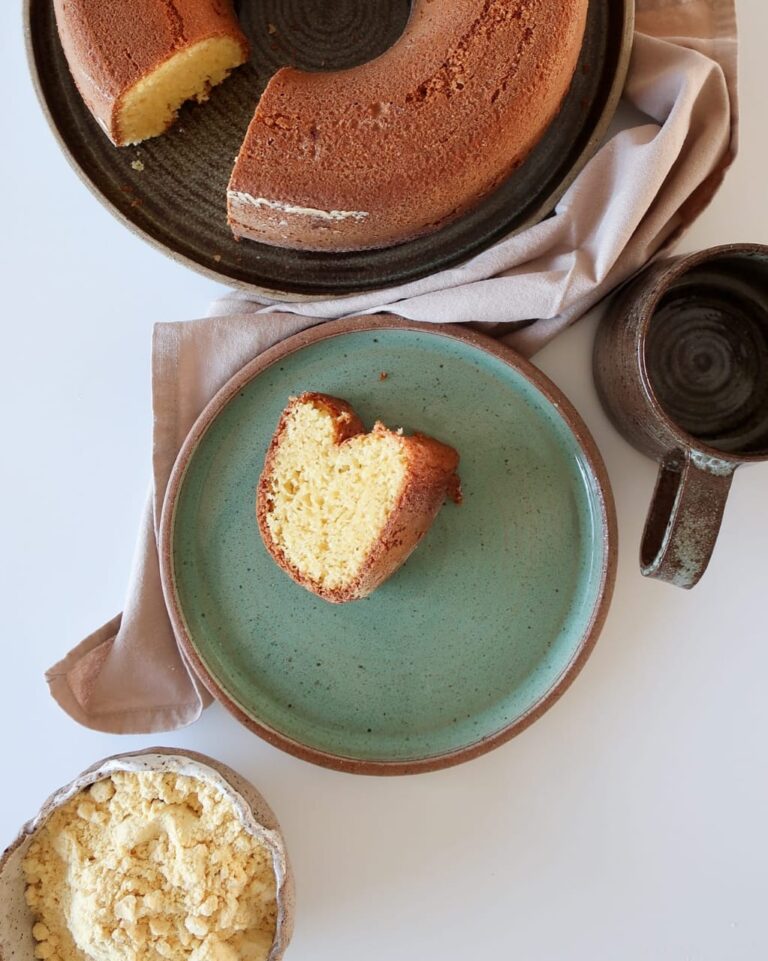 Receita de Bolo de Fubá vegano