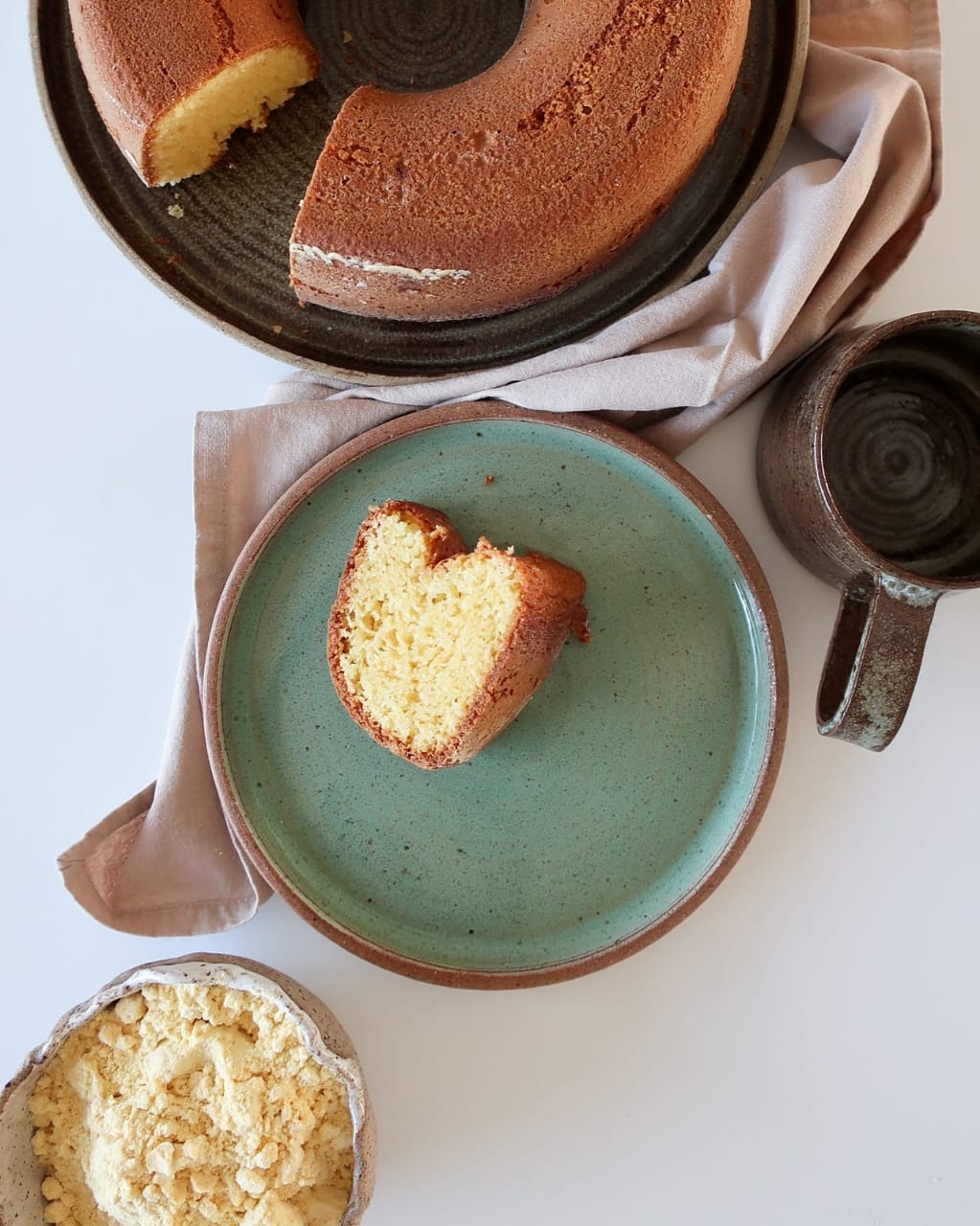 Bolo de Fubá Vegano Fofinho - Receita