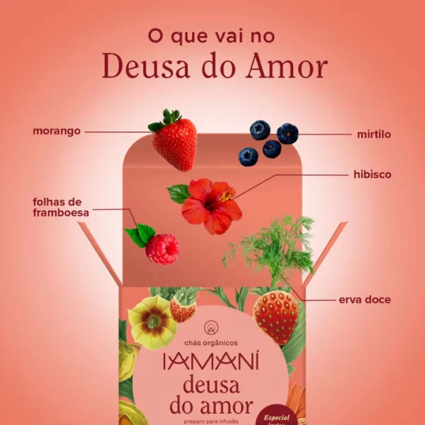 CHÁ ORGÂNICO DEUSA DO AMOR IAMANÍ - 15 SACHÊS - Image 3