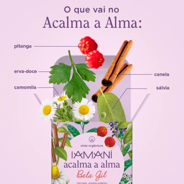 CHÁ ORGÂNICO ACALMA A ALMA IAMANÍ - 15 SACHÊS - Image 3